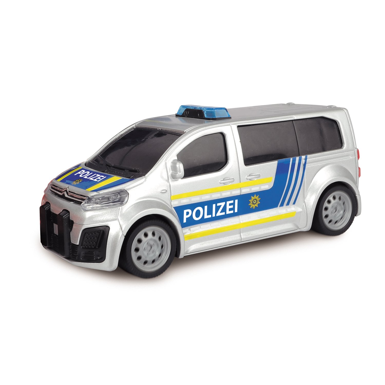 Полицейская станция с 2 машинками Porsche и Citroën, свет, звук, свободный ход  